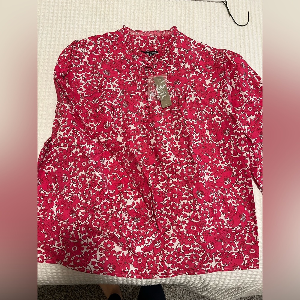 Floral J. Crew Blouse